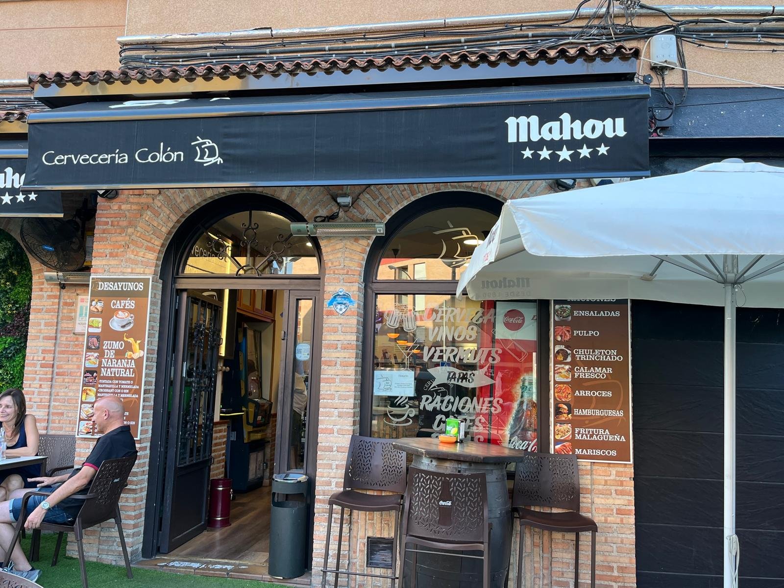 Terraza de la Cervecería Colón en Majadahonda